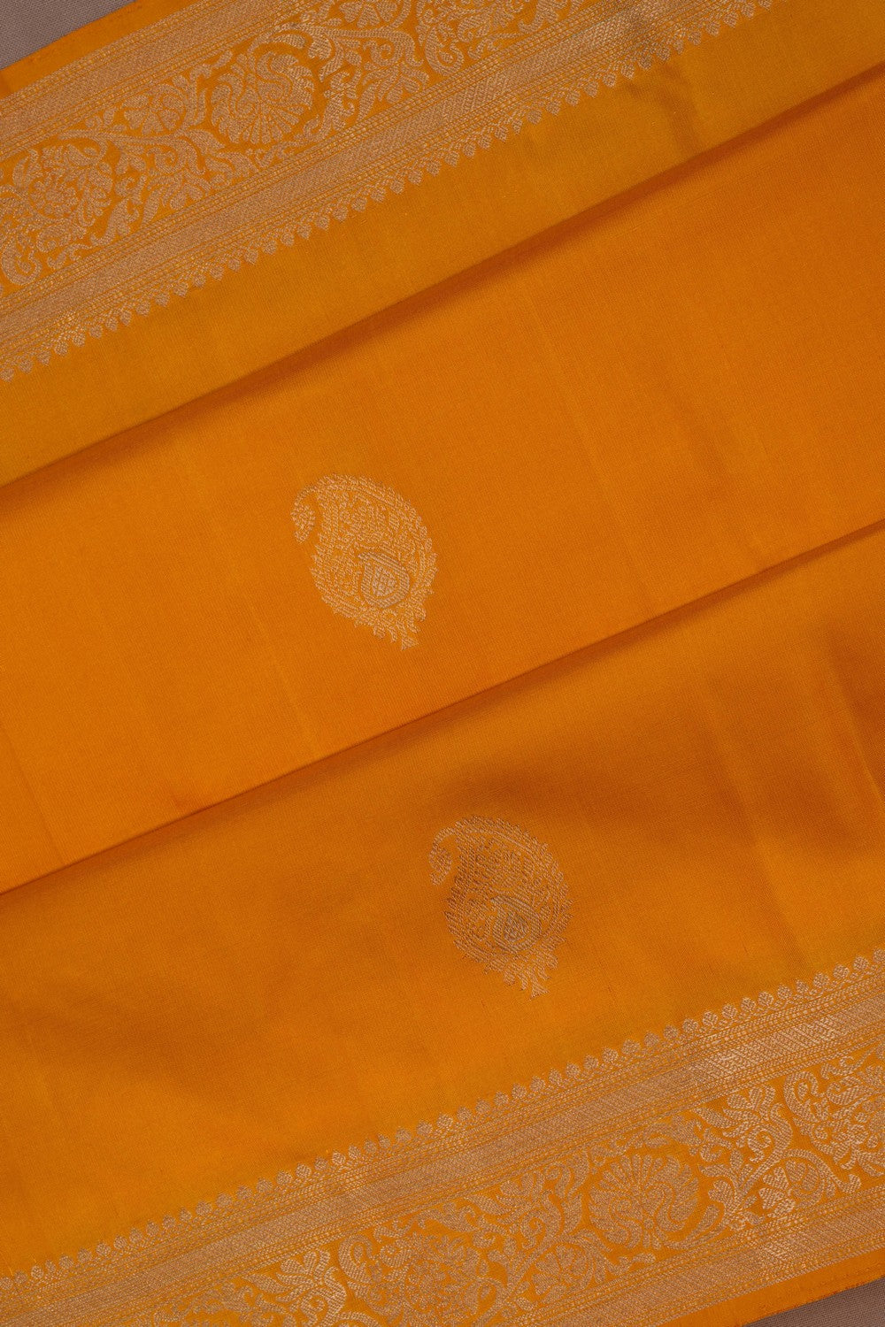 Image of South Silk Yellow Saree